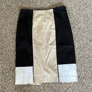 Women’s White House Black Market Color Block Pencil Skirt Size 4